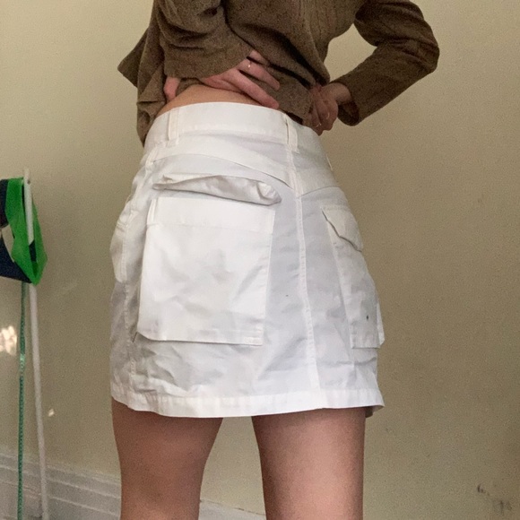 Y-3 White Cargo Skirt - Picture 2 of 5